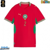 Marokko Achraf Hakimi #2 Hjemmedrakt Dame EM 2024 Kortermet